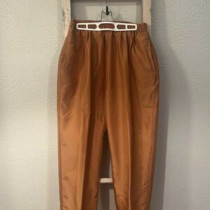 Copper 100% Silk Pants